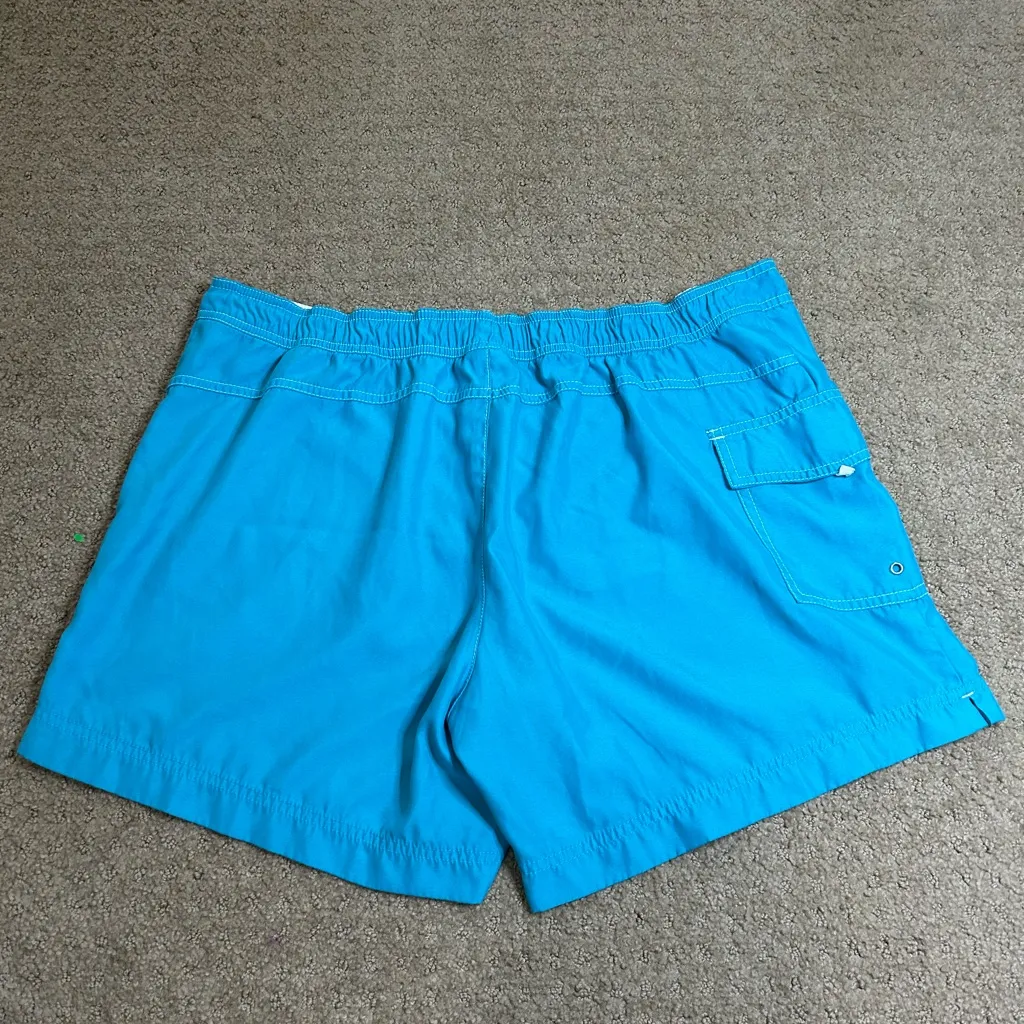 Catalina Women's Plus 1X (16W) Blue Board Swim Shorts Zip Fly Cargo Pockets - Image 7