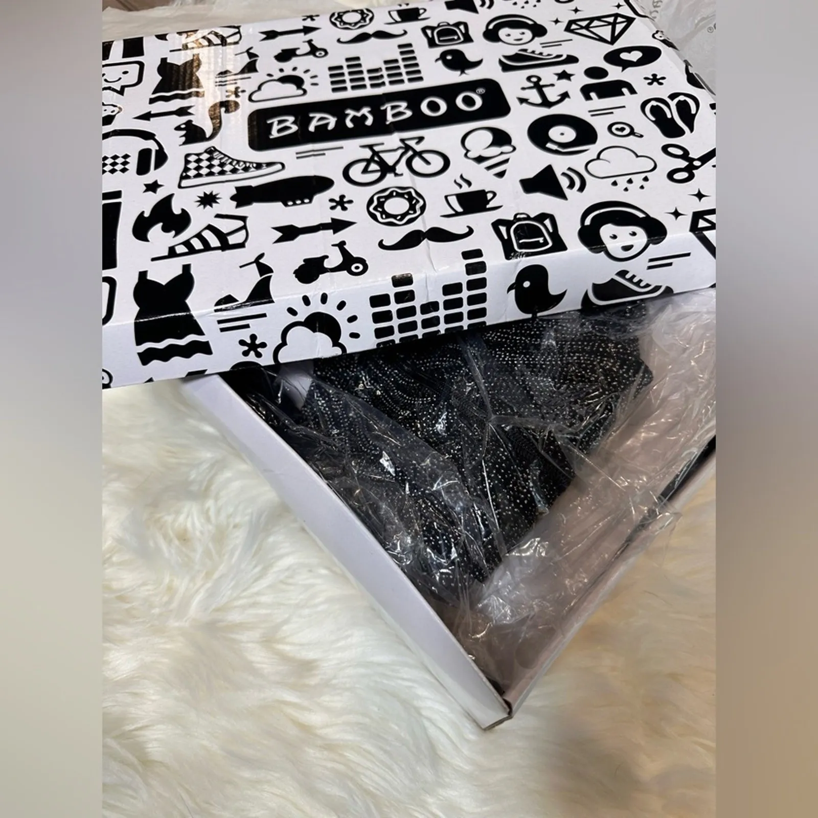 New: Bamboo Bling peep toe block heel boots - Image 9