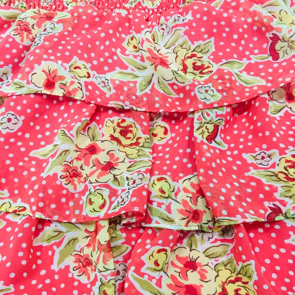 NWT Forever21 Apple Blossom Strawberry Shortcake Red Polka Dot Dress Ruffle Hem - Image 6