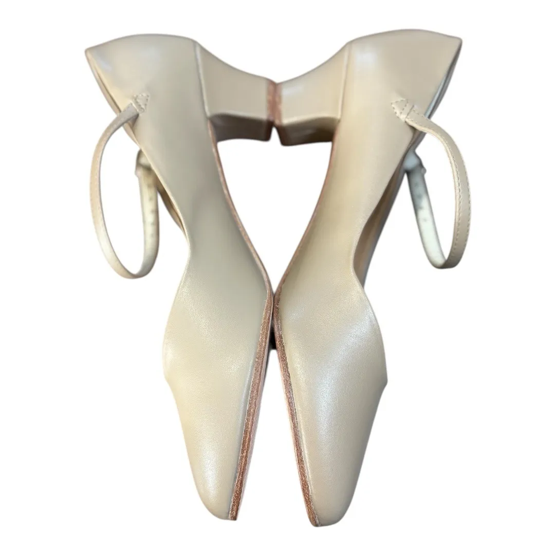 So Danca‎ CH50 Character Dance Shoes Tan Leather Low Heel Ballroom Size 10 New - Image 8