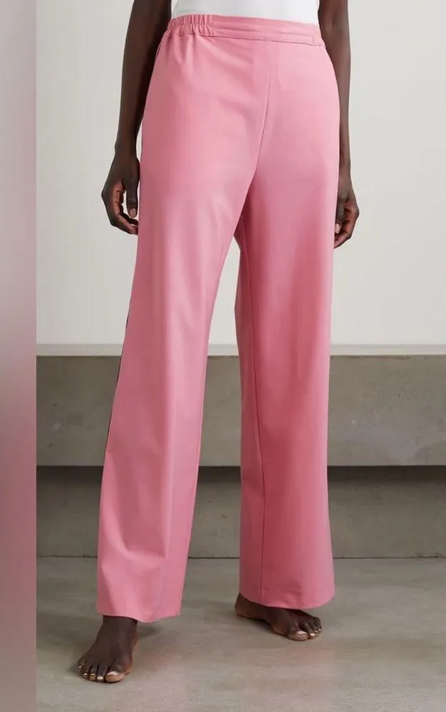 SET SLEEPER Off The Duty piped crepe pajama shirt and pants Pink Size XS - Image 6