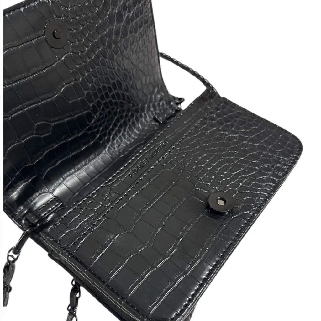 Badgley Mischka crocodile-embossed crossbody or clutch bag EUC - Image 2