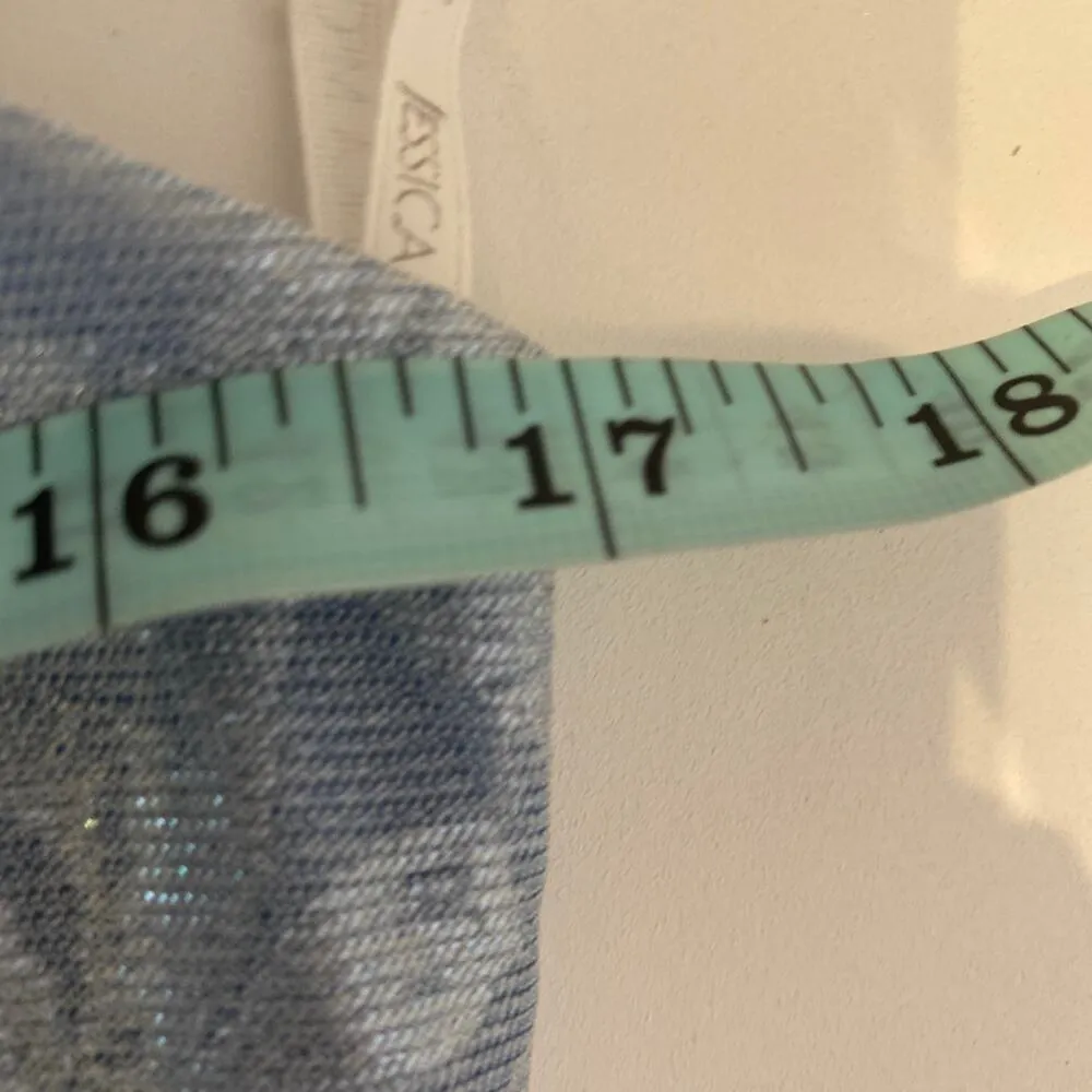 Jessica McClintock Gunne Sax Sleeveless Maxi Blue Silver Dress Vintage Sz Sm - Image 12