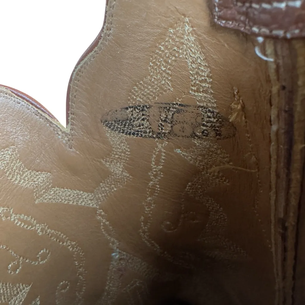 Tony Lama TL125HD Genuine Ostrich Leather Western Cowboy Boots Size 7.5B Womens - Image 13