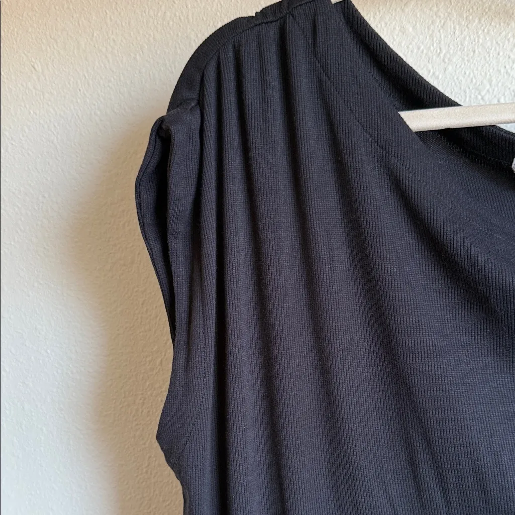 Threads 4 Thought XL Off shoulder Black Drape Blouse. - Image 5
