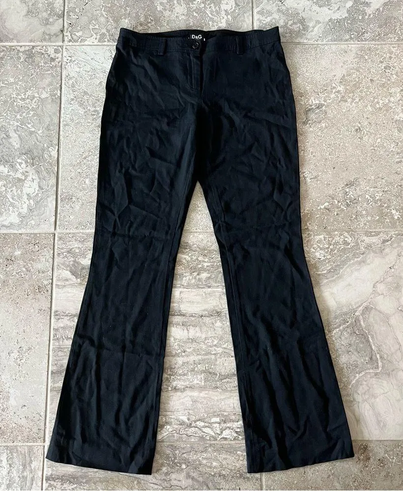 Dolce & Gabbana Women’s Black Pants Made in Italy, Waist 30” EXCELLENT! $950 - Image 2