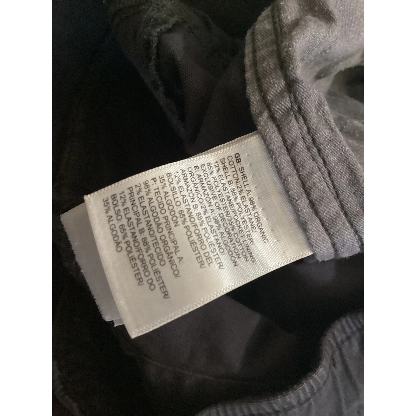 The North Face Womens XS Elastic Waist Cargo Pants Dark Gray Organic Cotton - Image 6