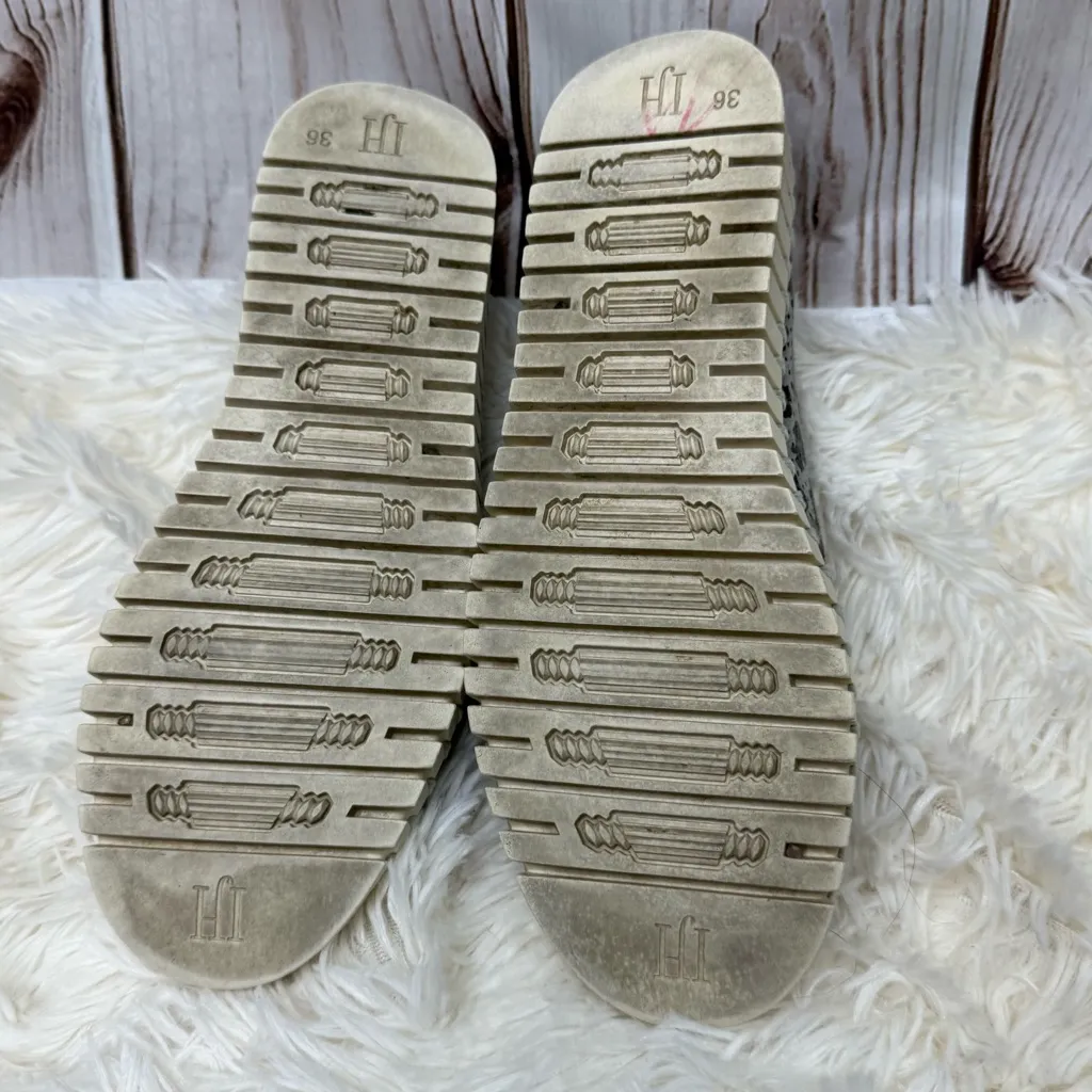 Ilse Jacobsen Tulip Slip On Flats Leopard Print Gray Size 5 - Image 4