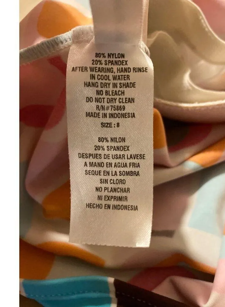 Ocean Dream Crossback Size 8 Detachable Strap Tankini Swim Top - Image 6