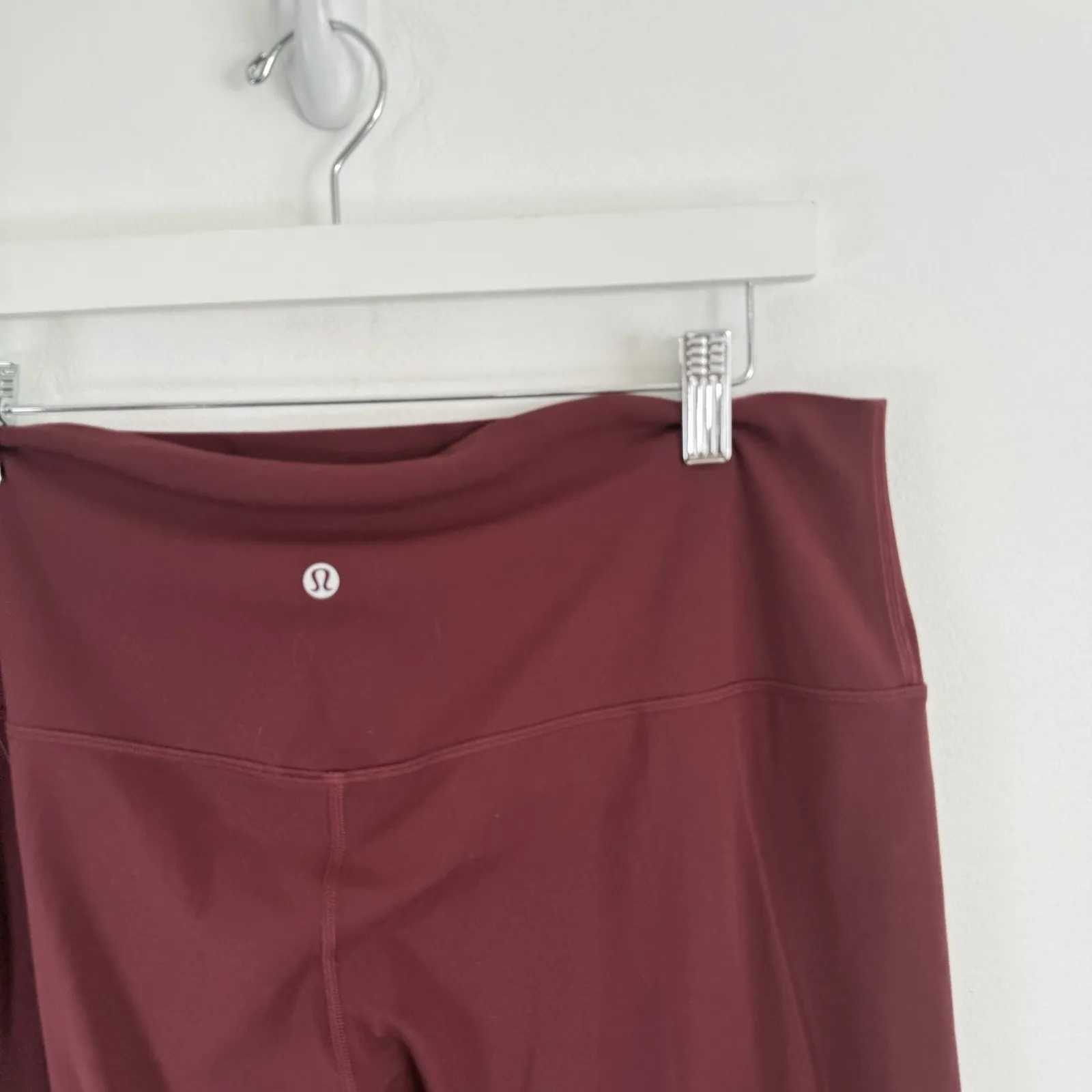 Lululemon Align High Rise Crop 21" Leggings Garnet Red Gym Athletic Womens 16 - Image 7