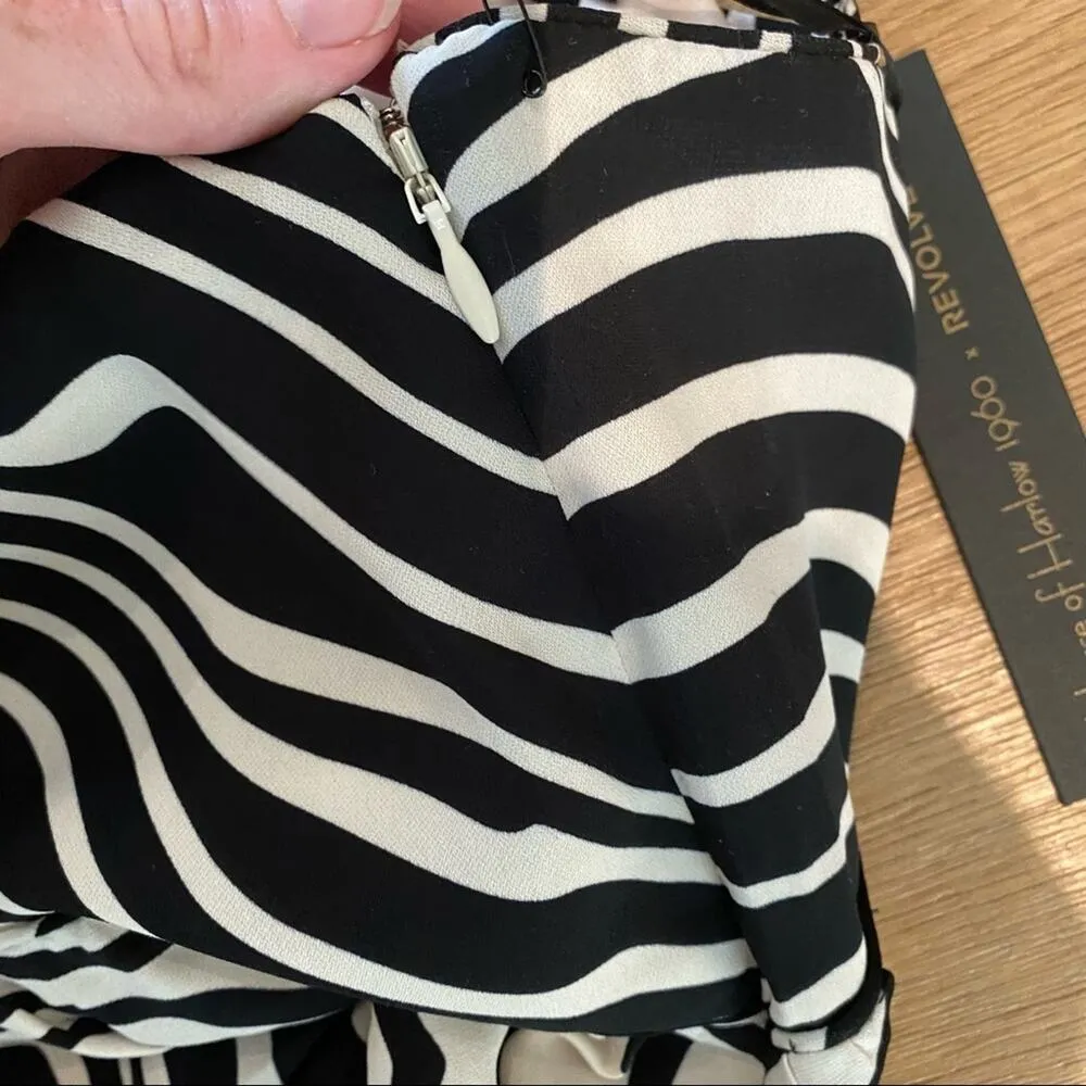 House of Harlow 1960 X Revolve Maxi Dress in Black & Ivory - Image 7