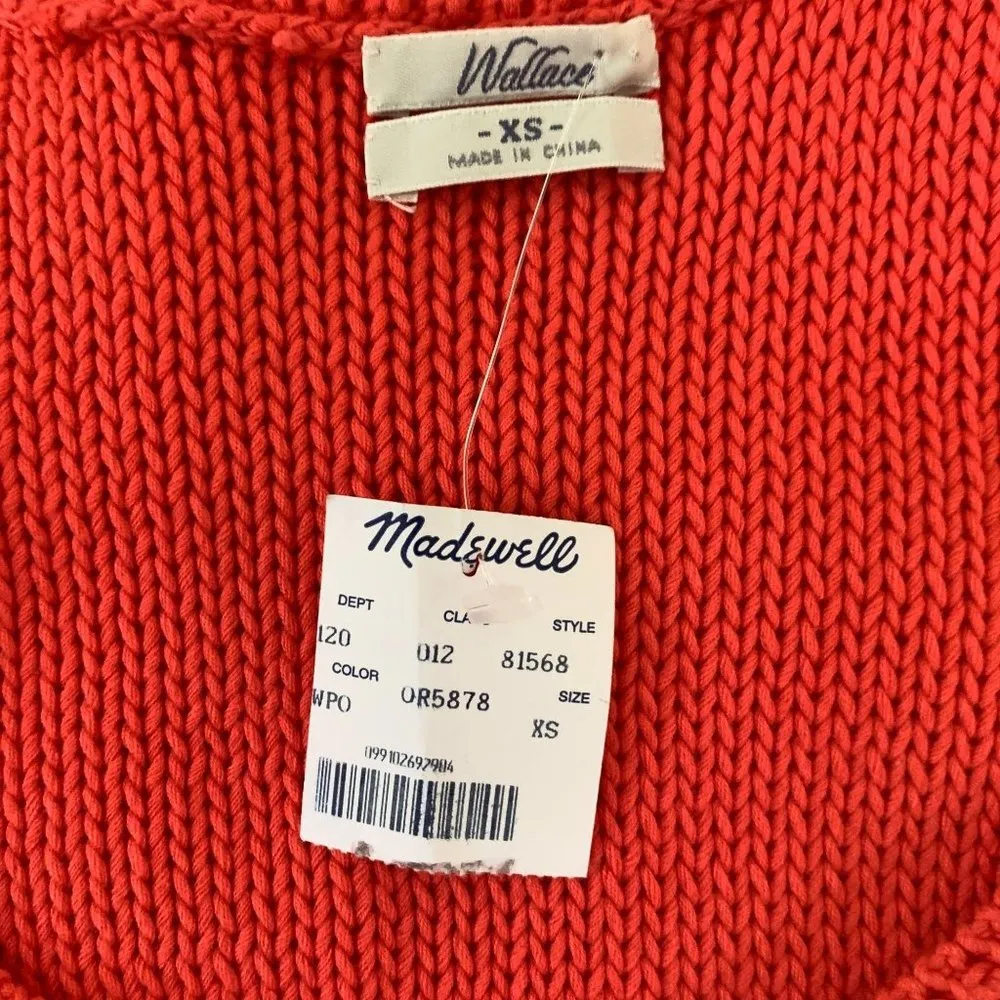 WALLACE MADEWELL "Punch" Color  Slipstitch SWEATER TANK TOP - Image 6