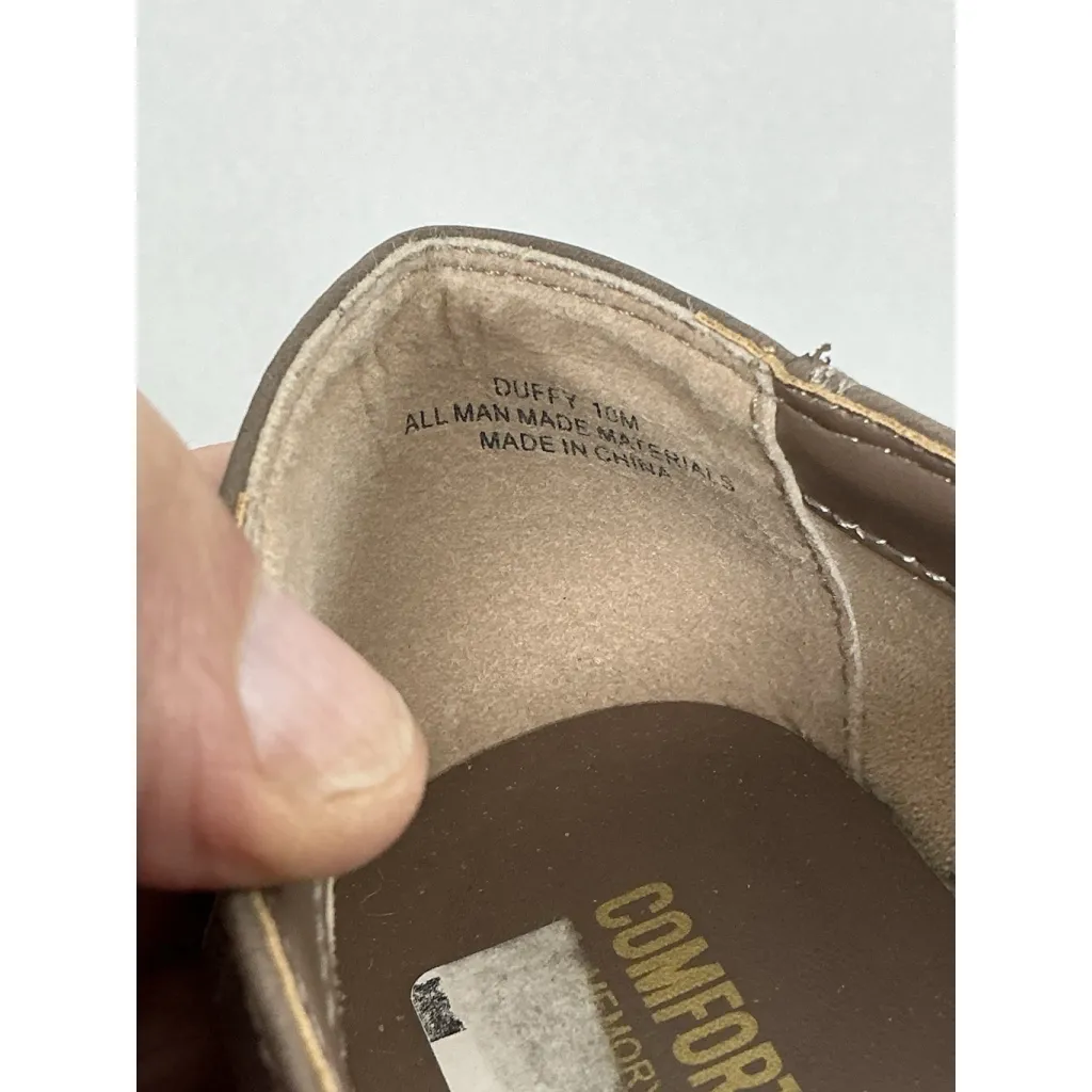 Womans Comfortaire Duffy Slipon Flat Shoes 10 M Taupe Memory Foam Brown - Image 6