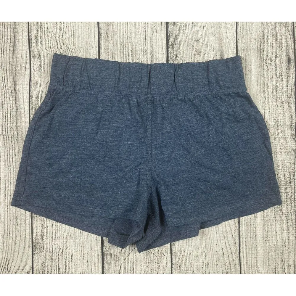NEW LUNYA RESTORE SLEEP & LOUNGE SHORTS‎ PIMA COTTON HEATHER BLUE SZ XS - Image 3