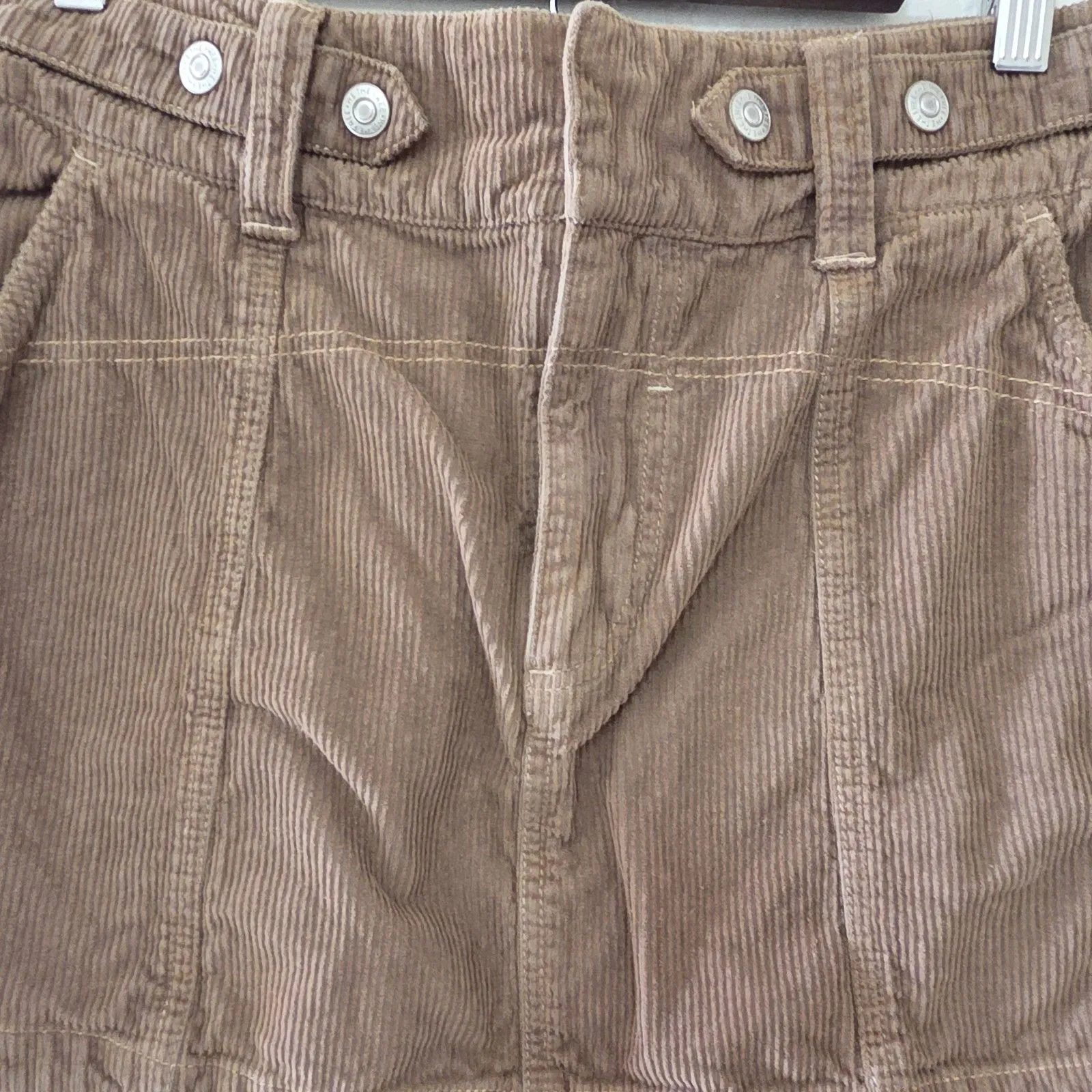 Free People We The Free Sterling Cord Mini Skirt Brown Size 31 - Image 2