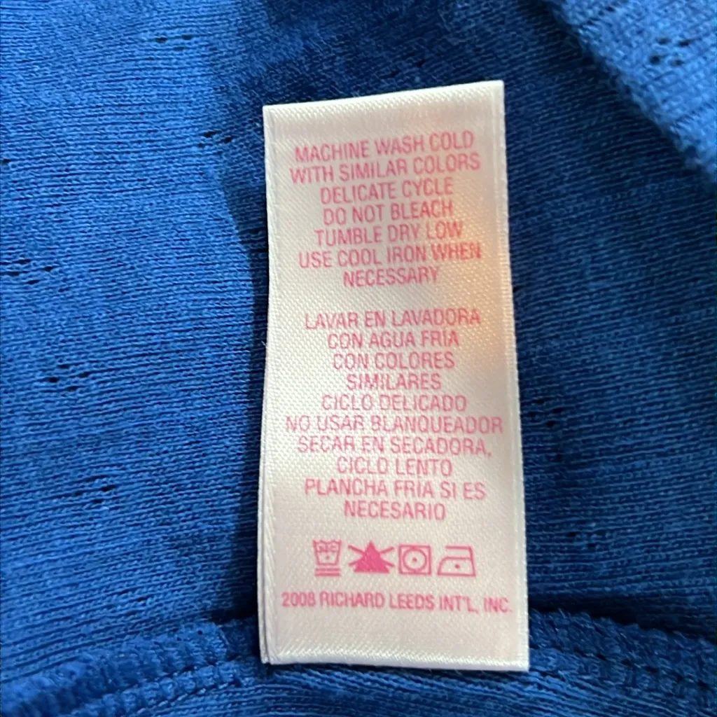 Secret Treasures Sleepwear Size Small (4/6) V-Neck Short Cap Sleeves Blu… - Image 8