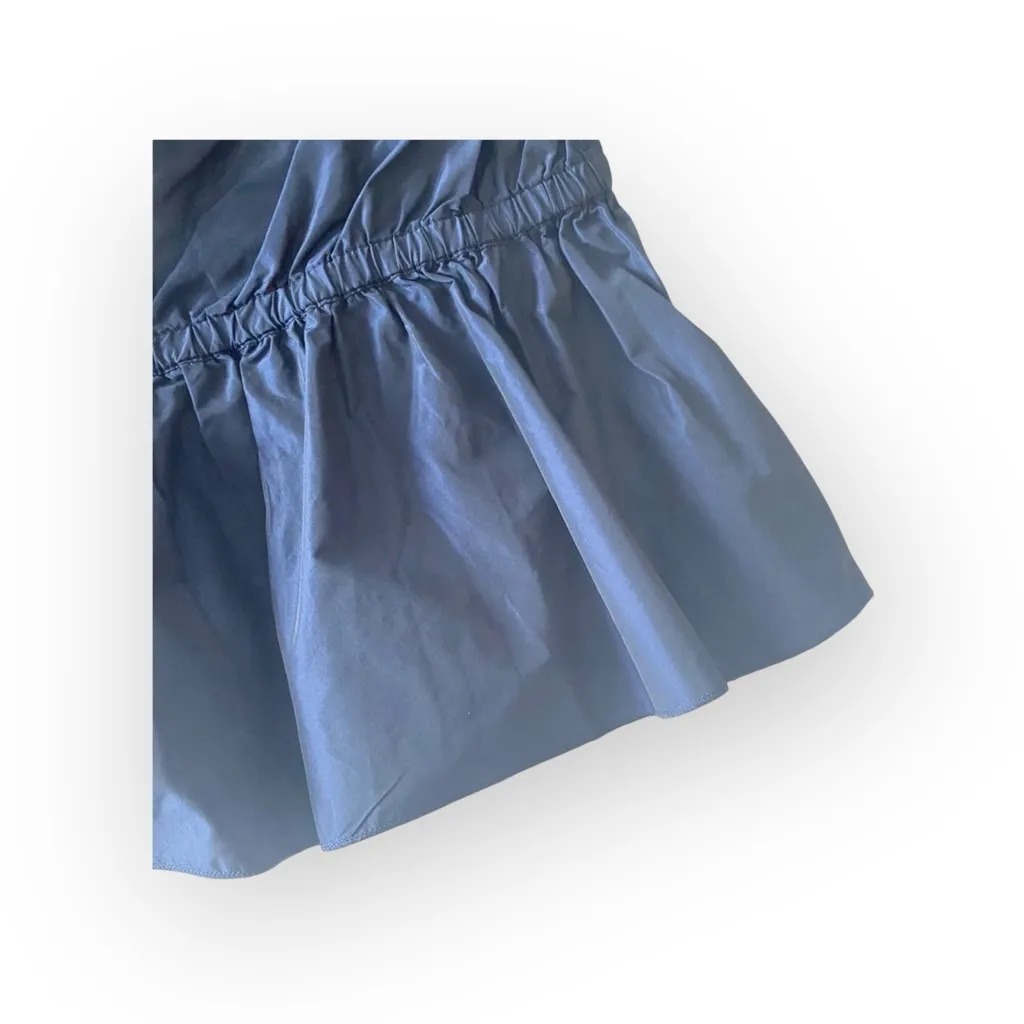 new 7 for All Mankind® ㋛ Shiny Taffeta Strapless Peplum Top  ㋛ Midnight Navy ㋛ L - Image 5