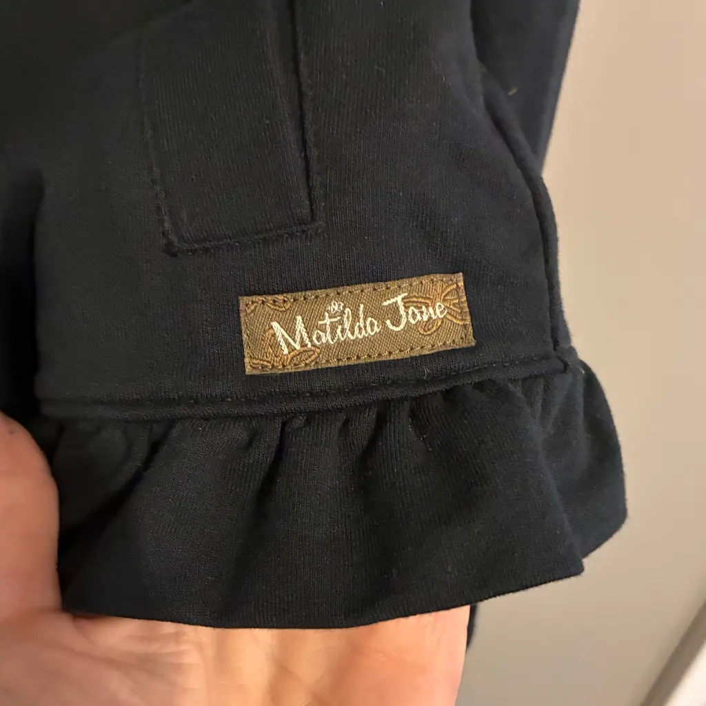 Matilda Jane Black Ruffled Lightweight Jacket - Eco aesthetic - Utility Chic - Image 3