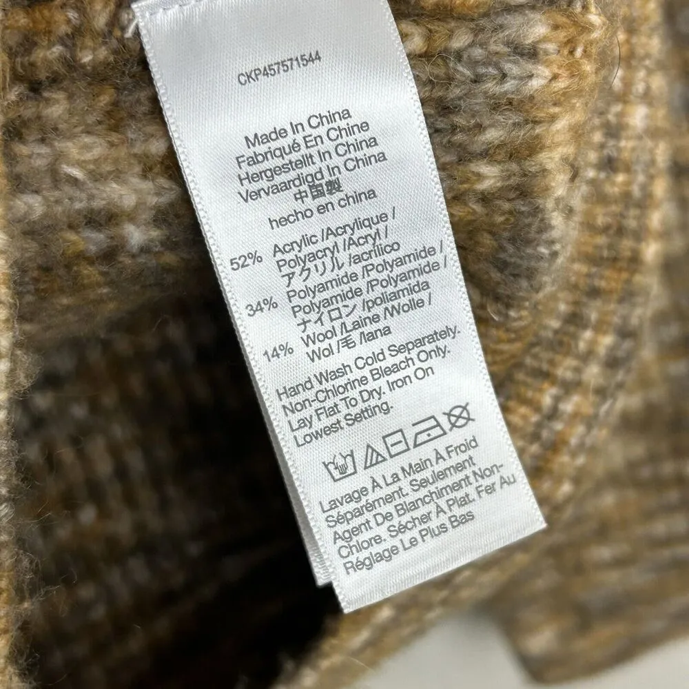 Madewell Space-Dyed Winstead Cardigan Sweater Size small Chunky Knit Wool Blend - Image 8