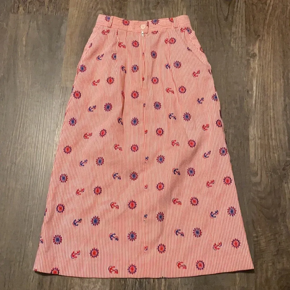 FINAL PRICE Vintage Red, White and Blue Sailor Skirt - Image 3