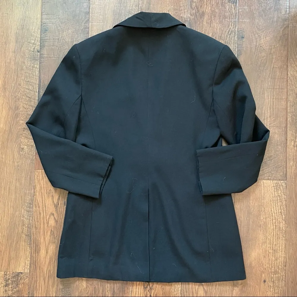 HERMAN GEIST vintage black wool blazer, size 8 - Image 4