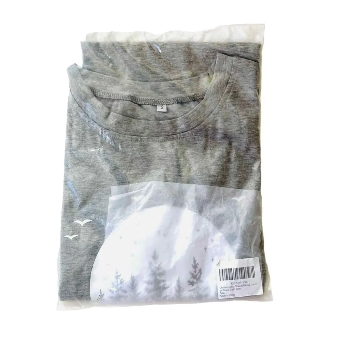 New in Package Womens Celestial Moon Adventure Awaits Nature Explore Shirt Sz S Gray - Image 2