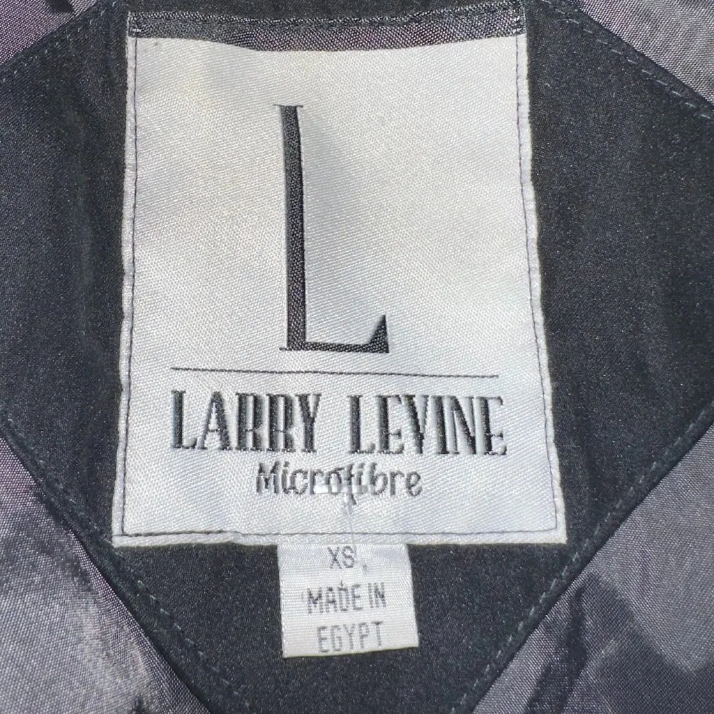 Women's Larry Levine Microfibre Black Jacket Size XS‎ - Image 5
