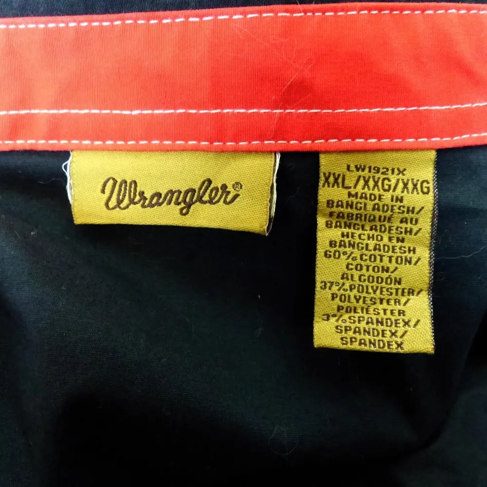 Wrangler NFR Western Shirt Women XL Black Snap Button Rodeo Vegas 2015 Cowgirl - Image 12