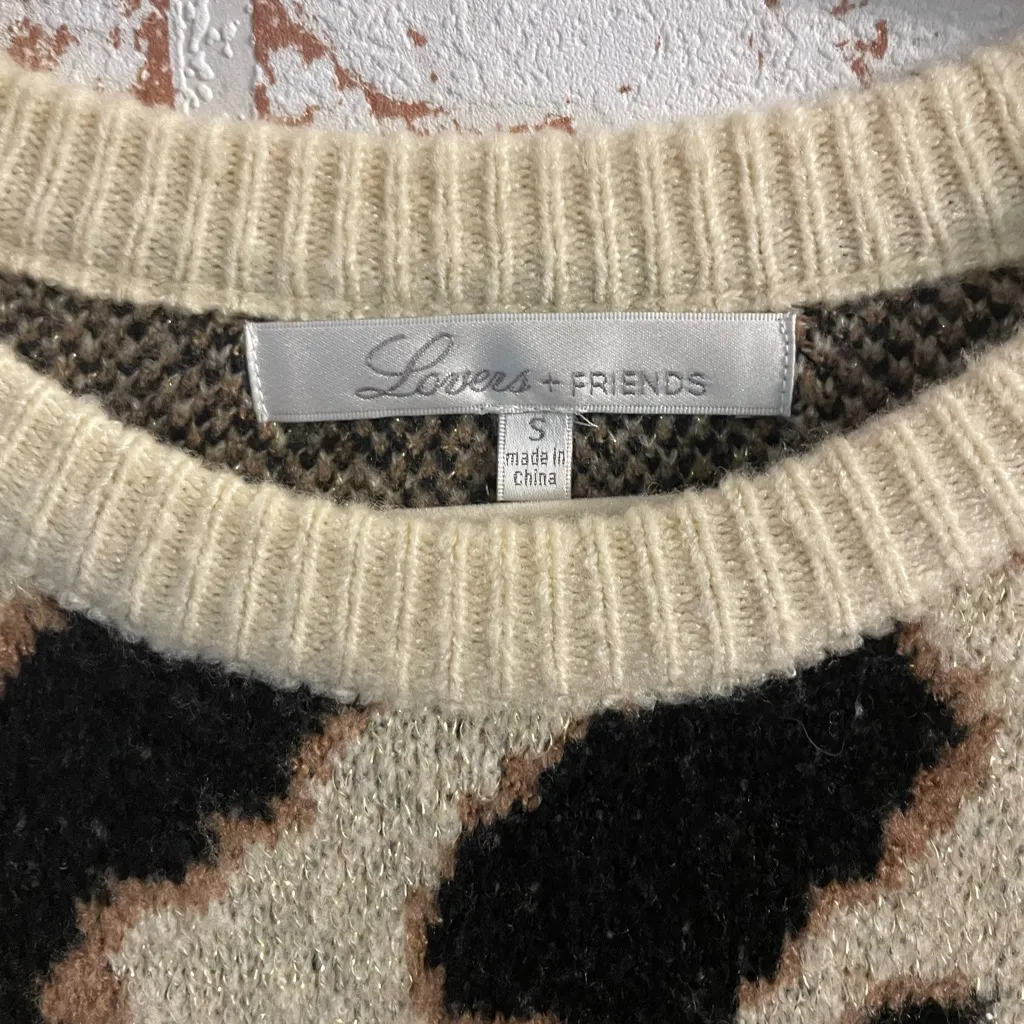 Lovers + Friends  Cream and Black Cardigan - Image 4