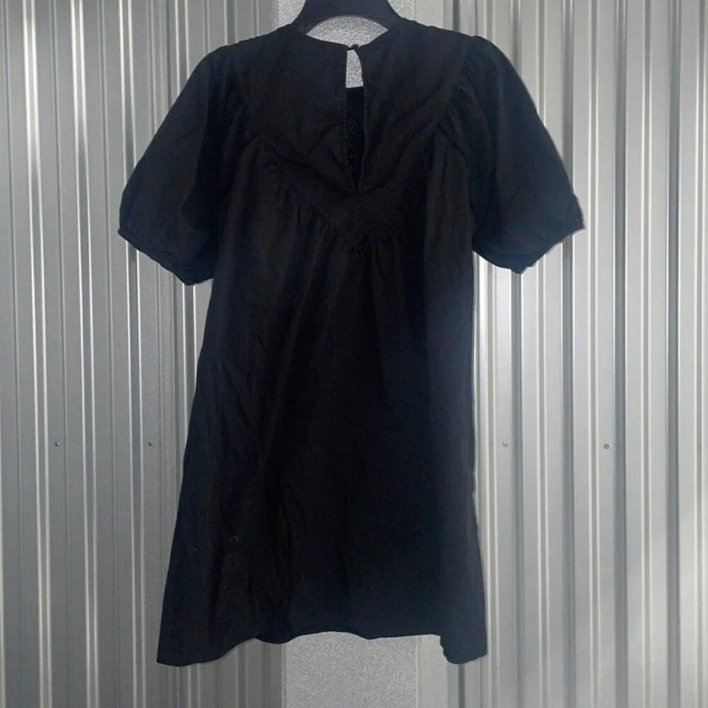 Strut & Bolt Black Babydoll Wednesday Adams Dress Capsule Wardrobe Goth - Image 6