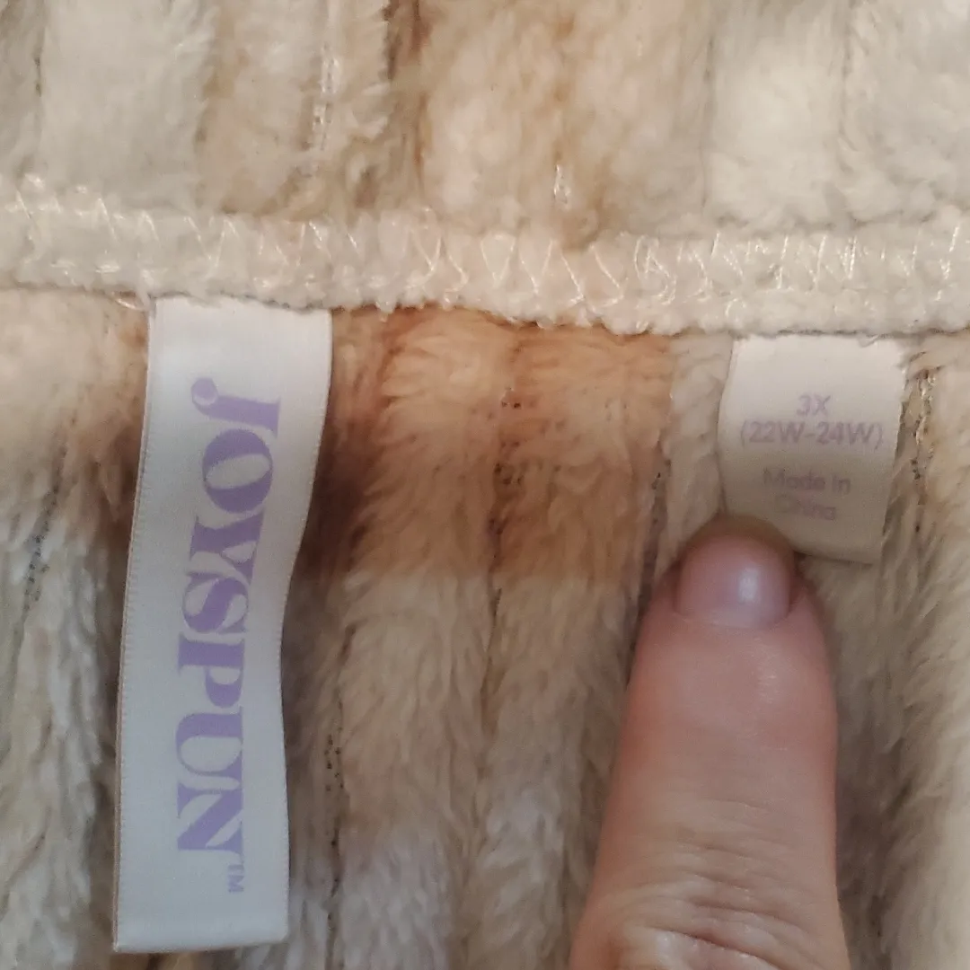 Women's Soft Plaid Pajama Pants White Size 3X - Image 2