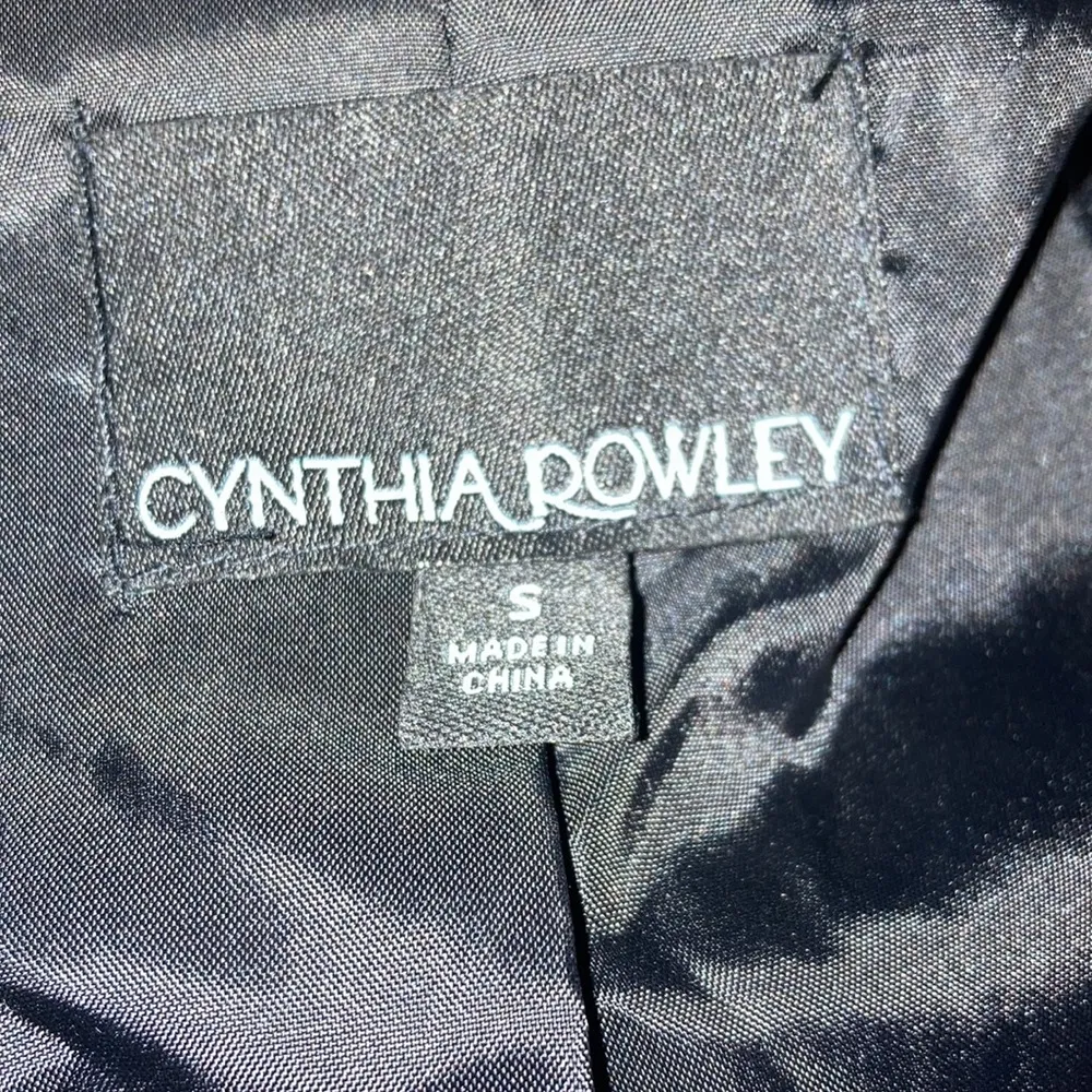 Black & Gray Cynthia Rowley Wool Like Jacket Size Small - Image 12