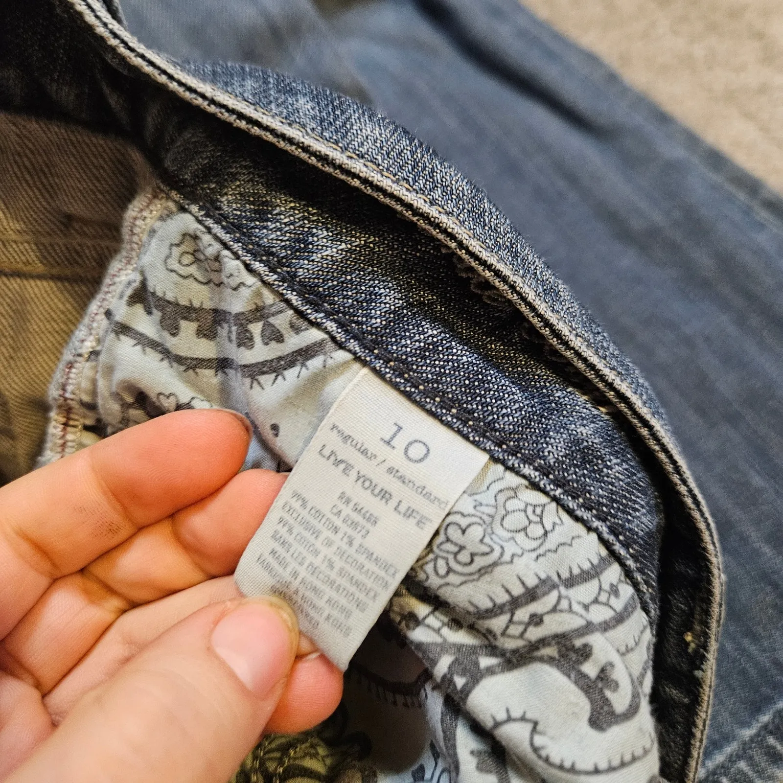 American Eagle Size 10 Regular Standard Blue Jeans Cotton - Image 5