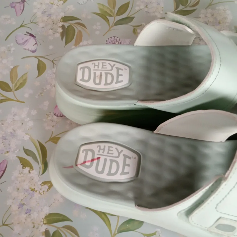 Hey Dude Delray Slide Sandals Hook N Loop Womens 11 - Image 4