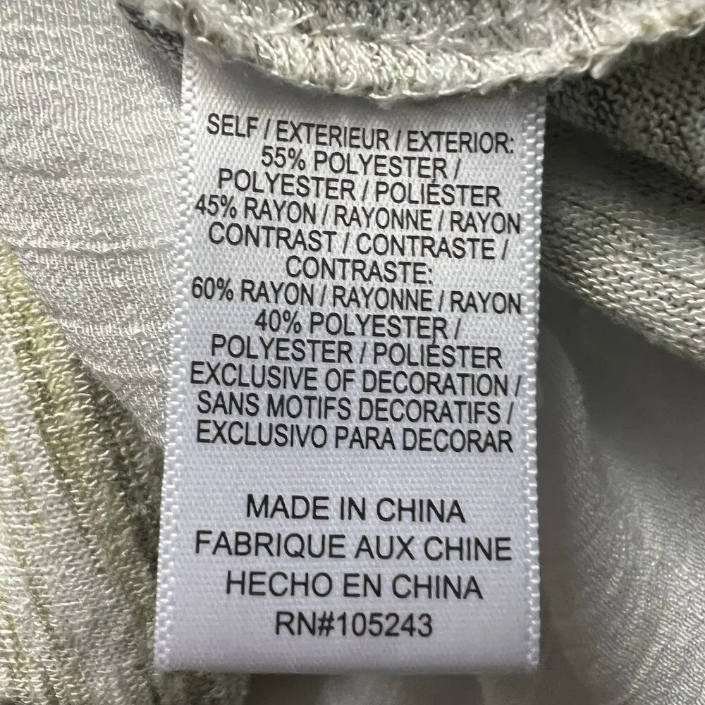 Studio B Womens Top 3X Space Dye Chiffon Trim Stretch Business Casual Workwear - Image 9