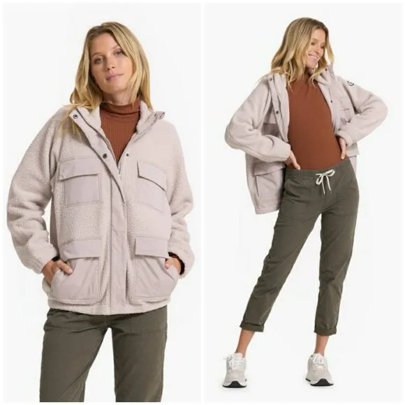 💕VUORI💕 Utility Sherpa Jacket ~ Dark Salt Large L NWT - Image 2