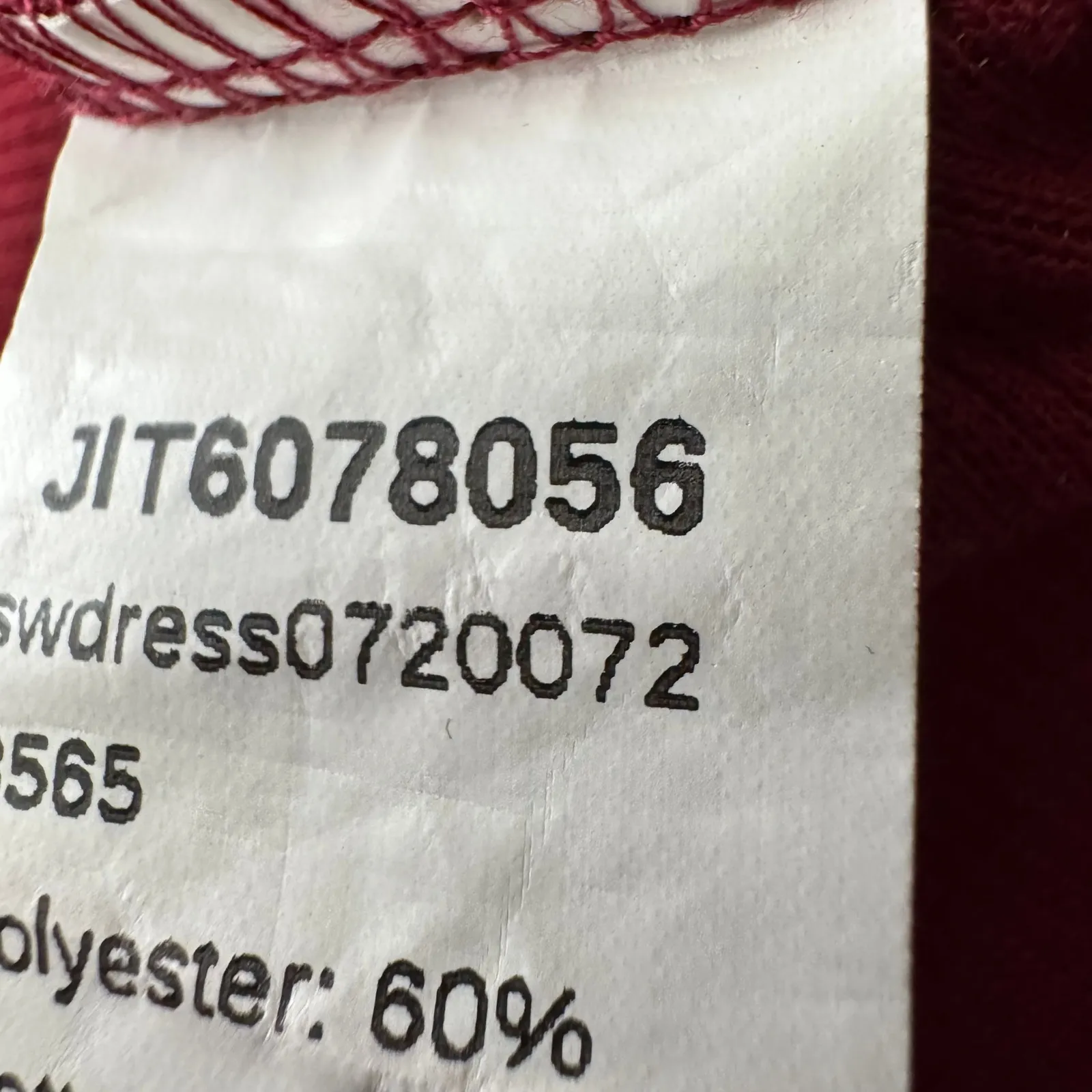 SHEIN Ribbed Mock Neck Sleeveless Midi Dress Burgundy Side Slit Size M - Image 3