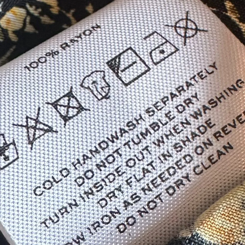 Faithfull The Brand Estelle Mini Dress Salma Floral Print Yellow Size 2 Women's - Image 11