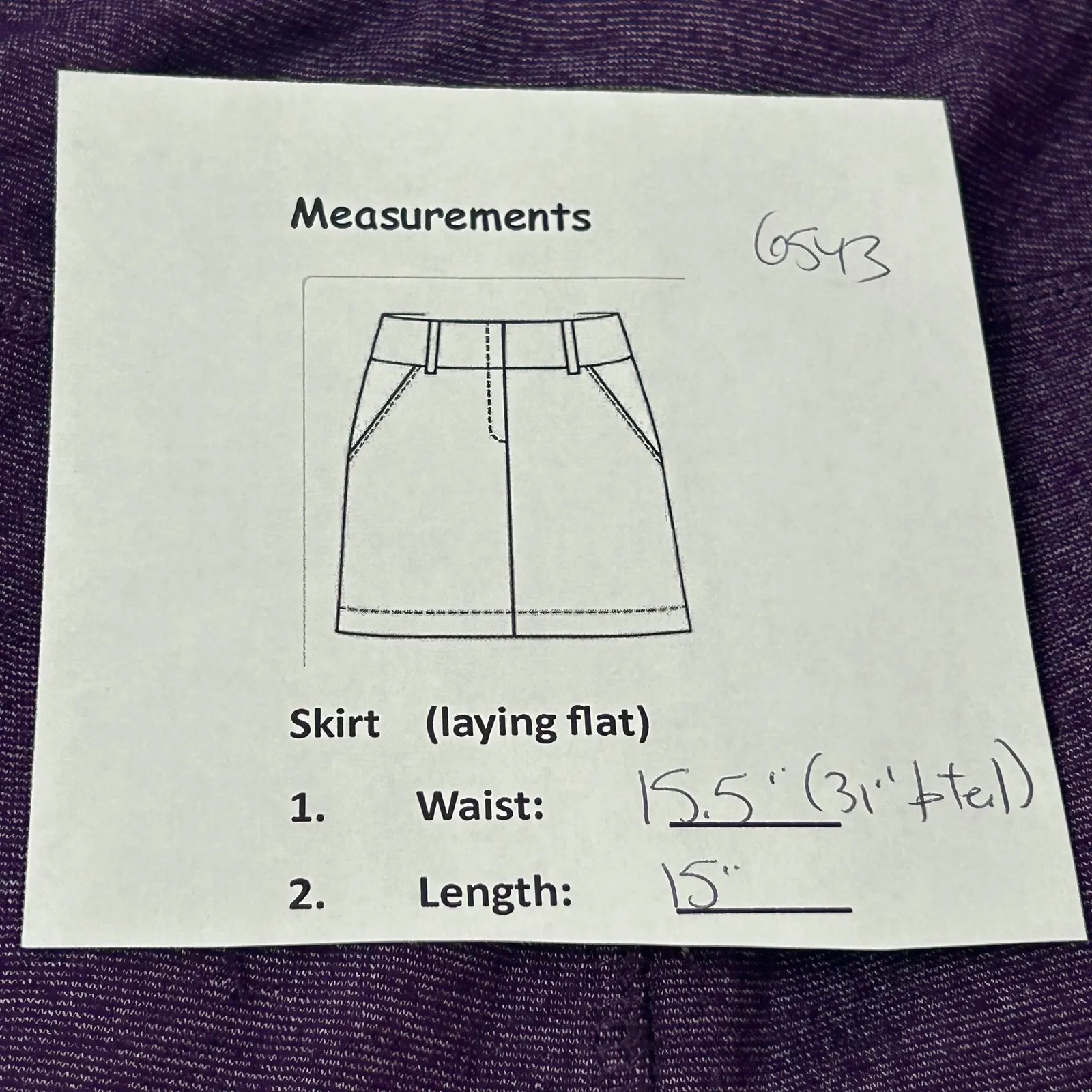 Green Tea Purple Heathered Athletic Skirt Size L G Skort Tennis Golf - Image 6