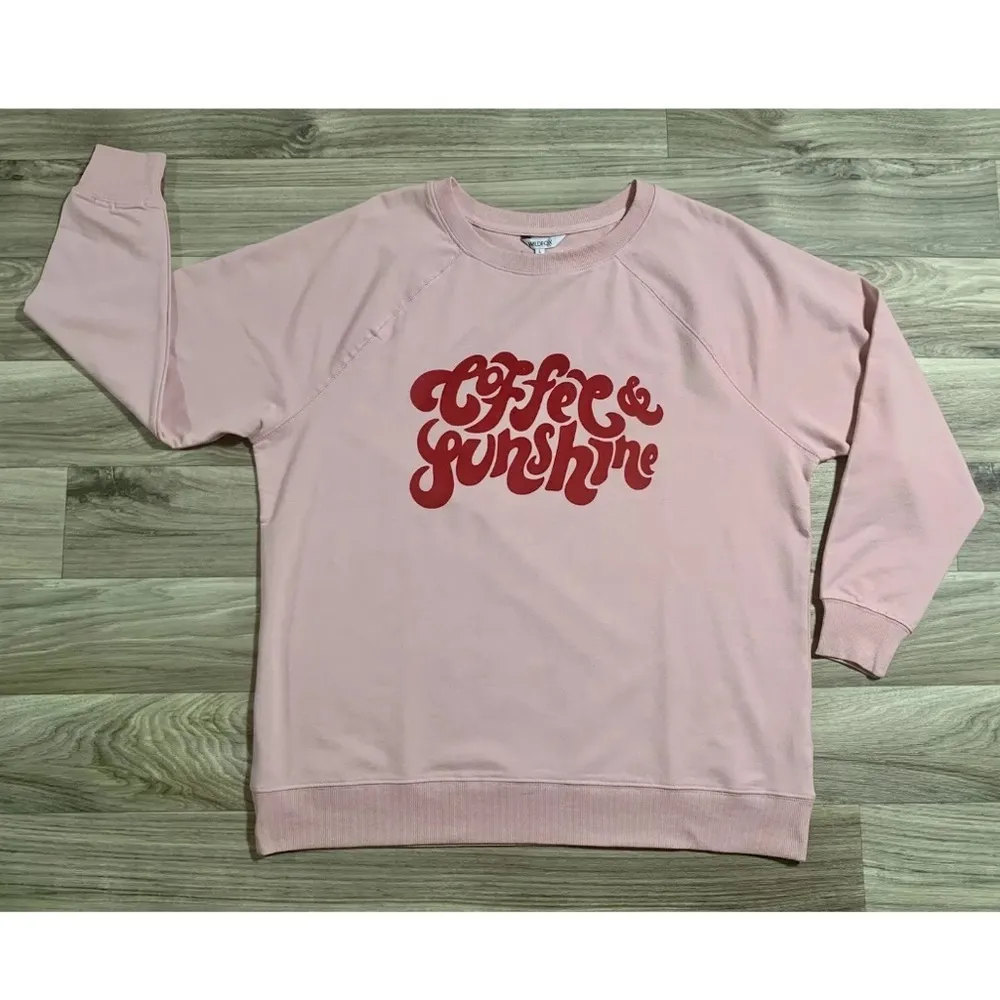 Wildfox Coffee & Sunshine oversized baggy statement sweatshirt jumper size L - Image 7