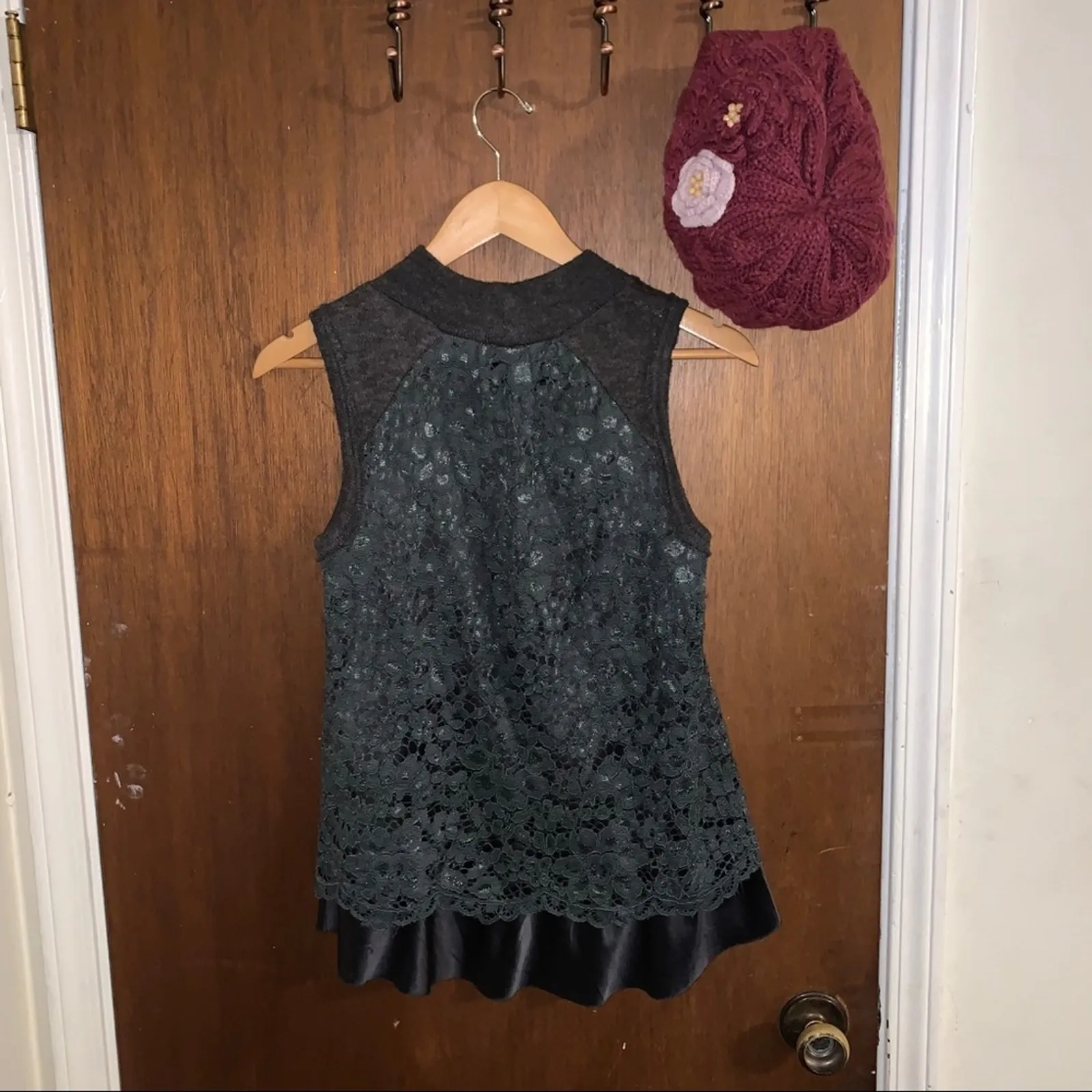 Anthropologie lace knit top - Image 12