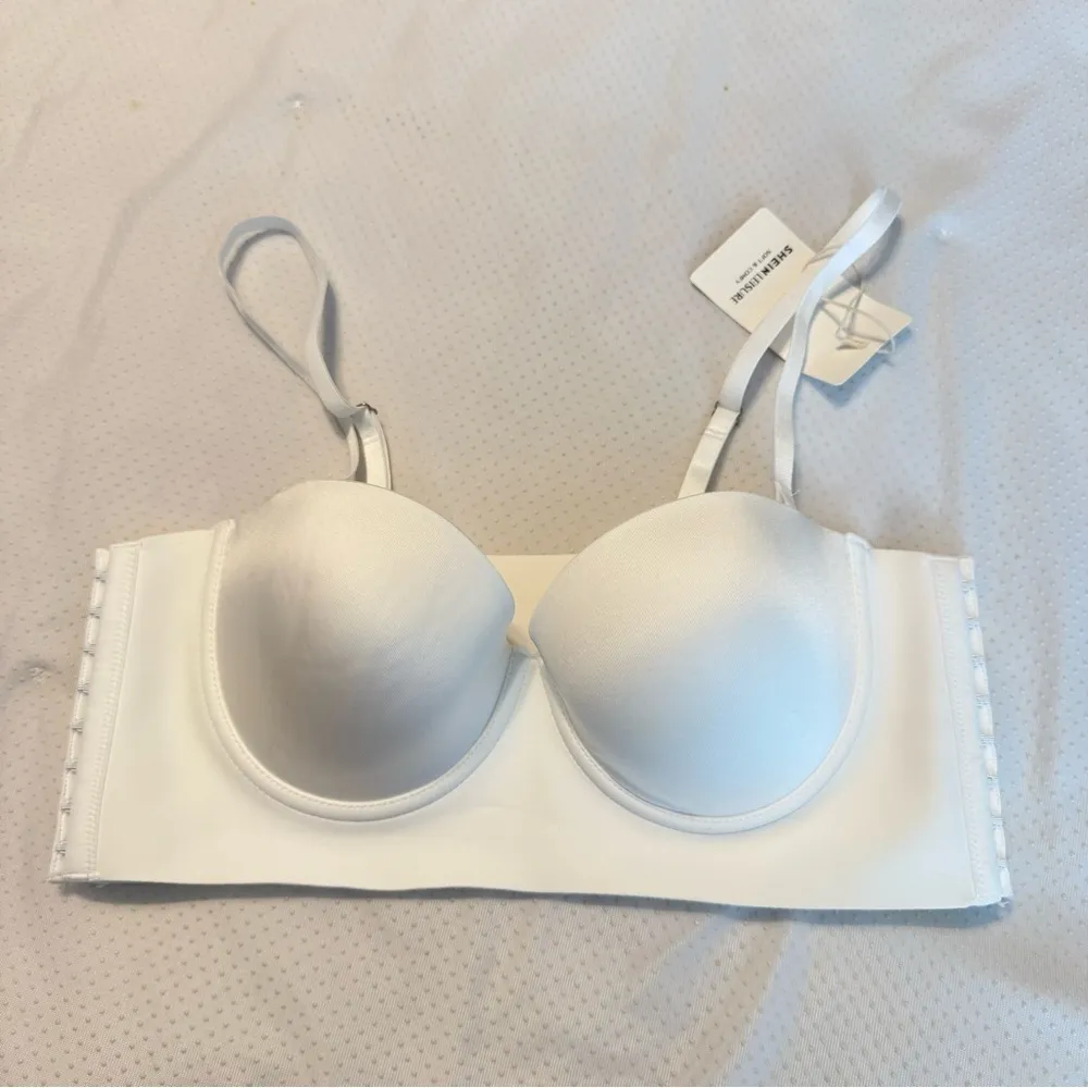 Shein Leisure Soft & Comfy White Bustier Style Bra Underwire 85B=38B US Size - Image 7