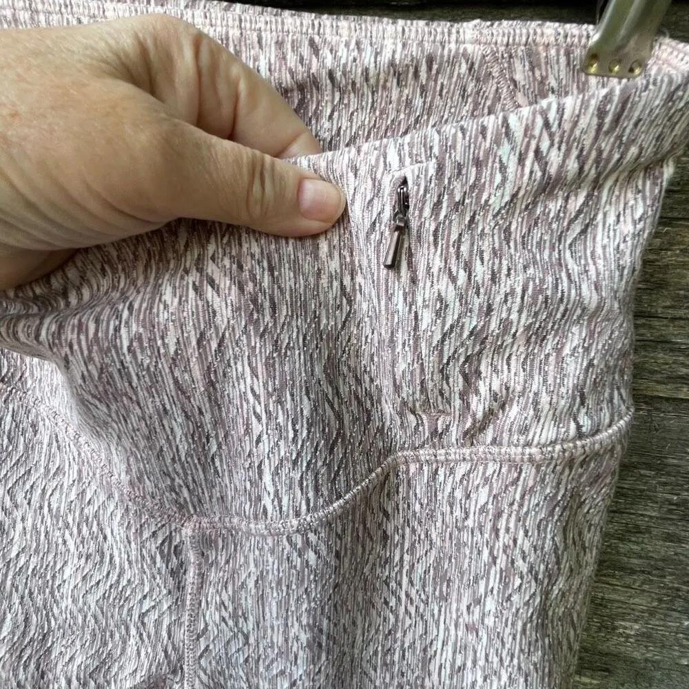 Calia by Carrie Underwood size S Essential Jacquard 7/8 legging in sweet Peony. Pink - Image 9