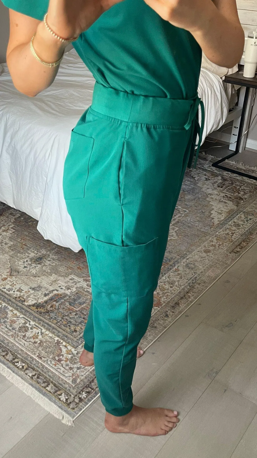 Mandala Hunter Green Scrub Set - Image 3