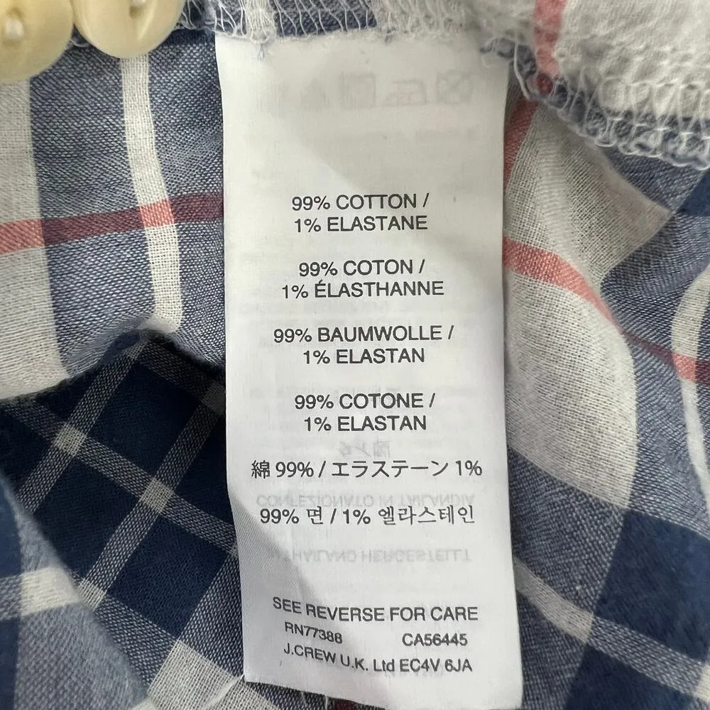 J. Crew Western Cottagecore Plaid Womens Shirt Size 0 Southwestern Rodeo Cowgirl - Image 11