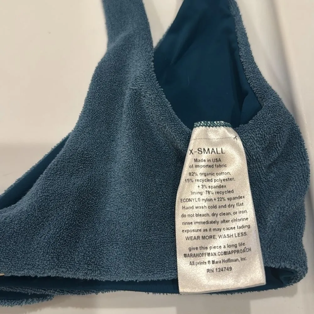 Mara Hoffman Rio Bikini Top - Slate Size XS - Image 6
