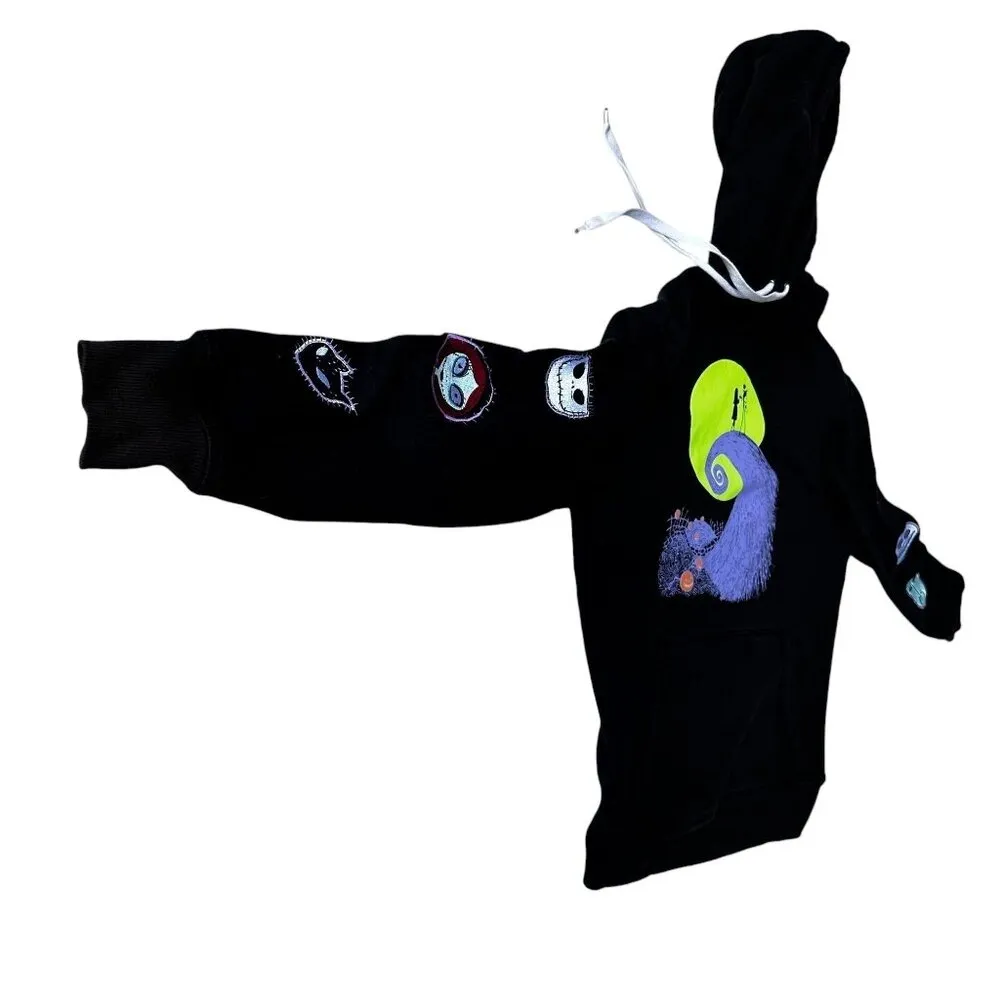 Vintage Disney Nightmare Before Christmas Hoodie Medium Jack Sally Spira… - Image 7