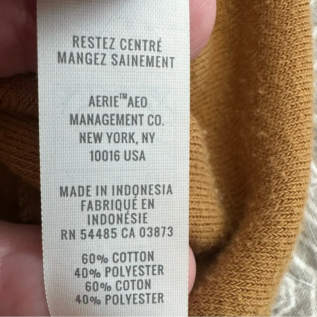 Aerie Offline Summer Lights Quarter Zip Oversized Terry Sweatshirt Size M - Image 9