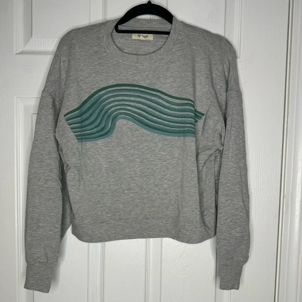 Madewell X‎ Outdoor Voices Crop Sweatshirt Gray Size XS - Image 2