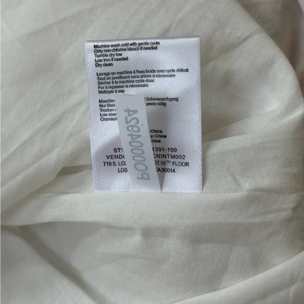 NEW Anine Bing Dione White Cut Out‎ Midi Sleeveless Dress Large Poplin Cotton - Image 6